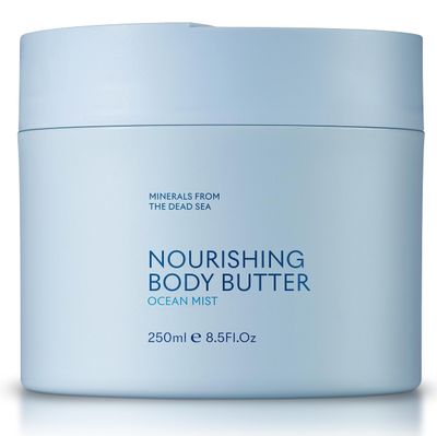 SEACRET OCEAN MIST BODY BUTTER: Hydrating Body Moisturizer Cream with Shea and Cocoa Butter, Vitamins E &amp; C, and Dead Sea Minerals for All Skin Types, 8.5 FL. OZ, Ocean Mist