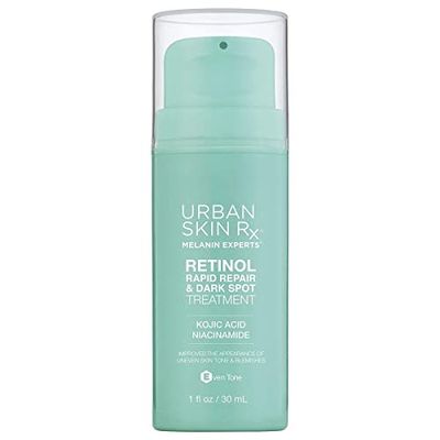 USRx Retinol Rapid Repair Treatment, Fast-Absorbing, Targets Fine Lines, Hyperpigmentation, and Blemishes, Fragrance-Free with Retinol, Squalane, Niacinamide and Kojic Acid, 1.0 Fl Oz