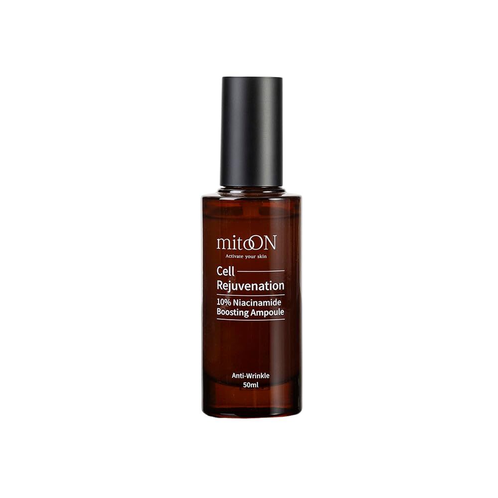 Mito-on Cell Rejuvenation 10% Niacinamide Serum, vitamin b3 serum with antioxidants, anti aging skin care for clear complexion, wrinkle reduction (50ml)
