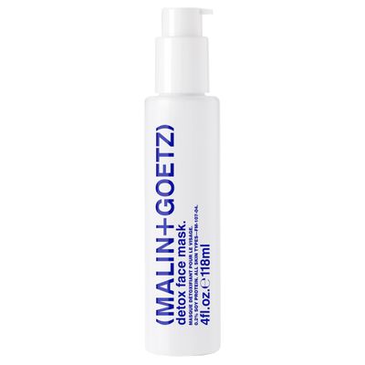 Malin + Goetz Detox Face Mask for Men &amp; Women, 4 Oz. - 5-Minute Oxygenating Gel Mask, All Skin Types, Vitamins E &amp; C, Hydrating Mask, Vegan &amp; Cruelty Free