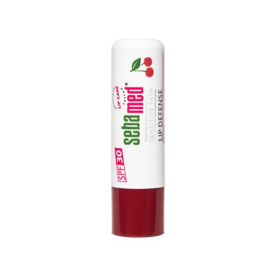 Sebamed Lip defense 4.8gm, Cherry | SPF 30 |Tinted Lip balm for Dry &amp; Chapped lips with natual oil &amp; Vitamin E | UV protection | Dermatologically tested
