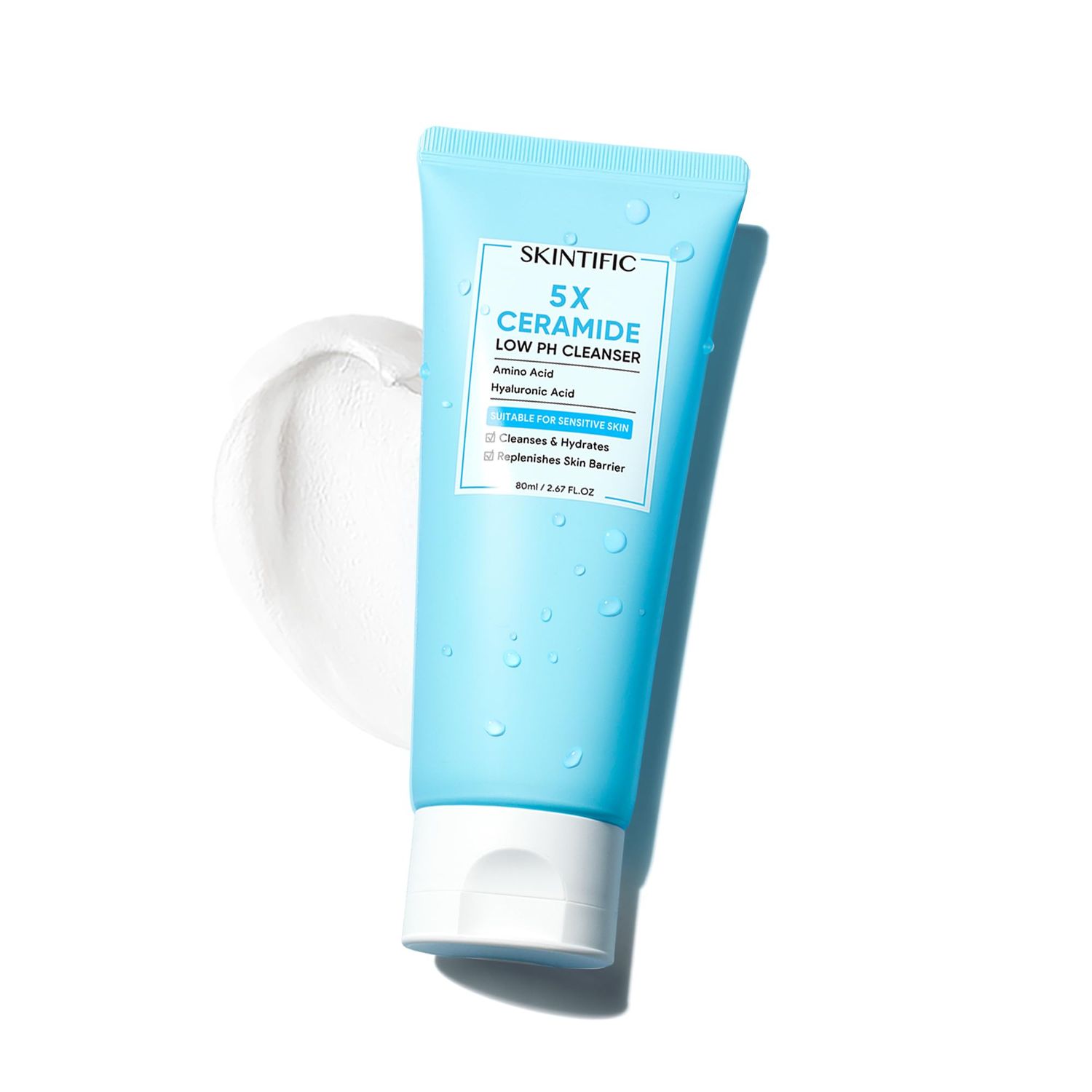 SKINTIFIC 5X Ceramide Low pH Cleanser 80g Facial Cleanser Skincare Face Wash