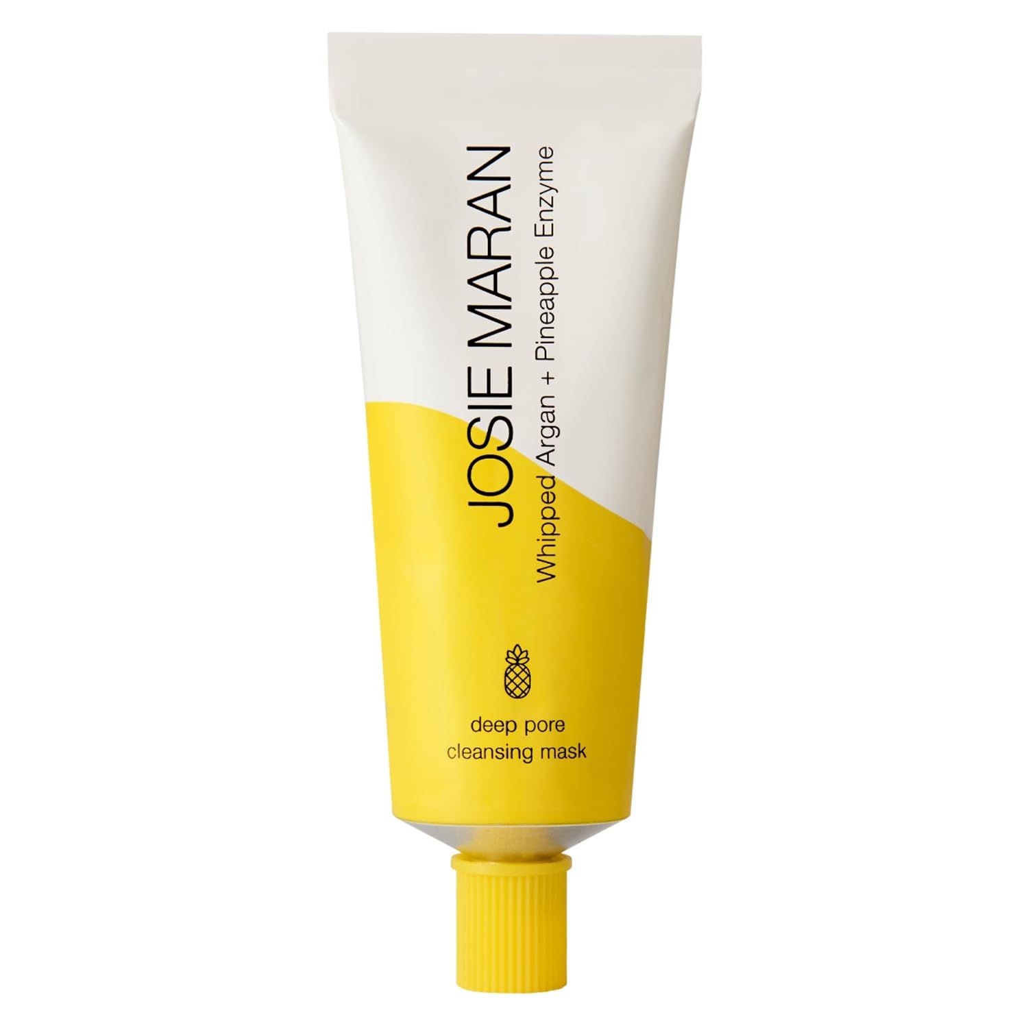 Josie Maran Whipped Argan + Pineapple Enzyme Deep Pore Cleansing Mask - Purifying Pore Mask With Nourishing Moroccan Argan Oil, 3Essential Fatty Acids, &amp; Squalane Oil (2 oz / 56 g)