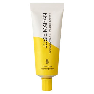 Josie Maran Whipped Argan + Pineapple Enzyme Deep Pore Cleansing Mask - Purifying Pore Mask With Nourishing Moroccan Argan Oil, 3Essential Fatty Acids, &amp; Squalane Oil (2 oz / 56 g)