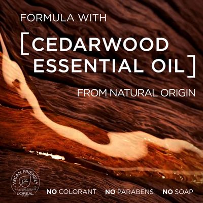 LOral Paris Men Expert Cleansing 3-in-1 Beard, Face & Hair Wash 200ml, Barber Club Wash With Cedarwood Essential Oil, Deeply Cleanses and Removes Beard Flakes