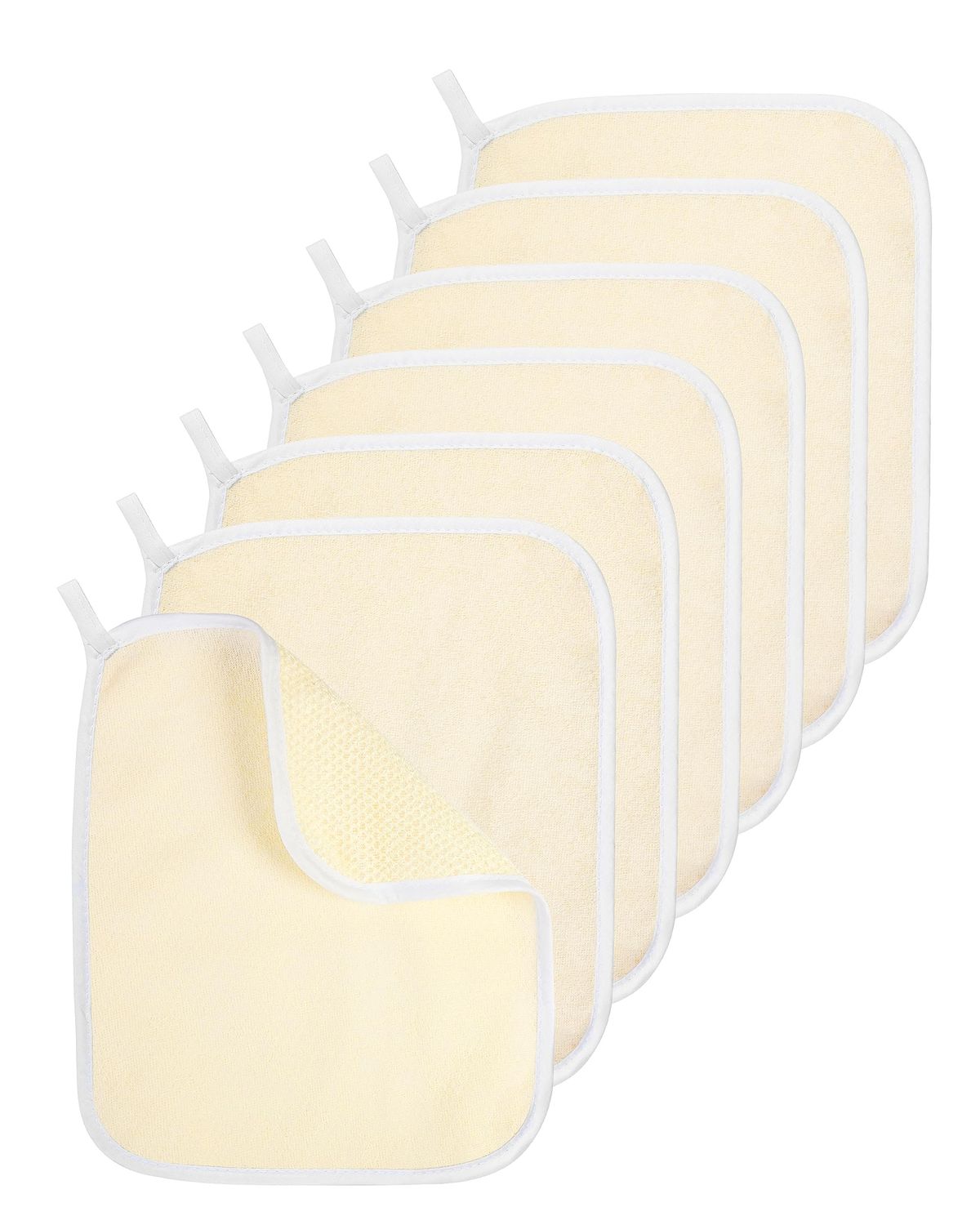 MoHern Exfoliating Washcloth for Body and face, 7 Pack Facial Exfoliate Two Sides Body Scrub for Bath, Remove Dead Skin Wipe Wash Cloth Towel for Women and Man