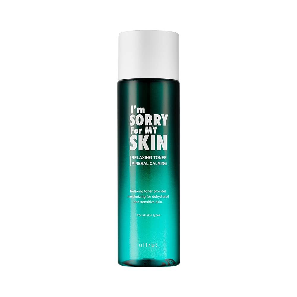 I&#39;m Sorry for My Skin Relaxing Toner - Mineral Calming, Hydrating and Soothing Facial Toner, Korean Skincare for Sensitive and Irritated Skin, 6.76 fl oz (200ml)