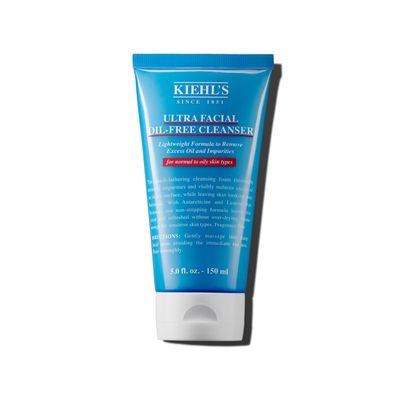 Kiehl&#39;s Ultra Facial Oil-Free Cleanser, Foaming Face Wash for Oily to Normal Skin, Visibly Reduces Excess Oil, with Desert Plant and Lemon Fruit Extracts, Paraben-free, Fragrance-free - 5.0 fl oz
