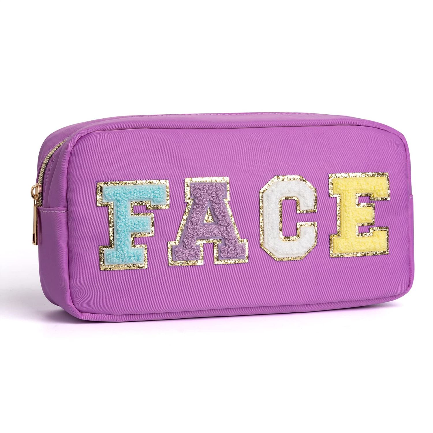 Zoosa Cosmetic Bag Glam Stuff face skin Pouch,Chic Mini Pouch with Personalized Style for Women and Teens Fun and Unique Gift Idea for Any Occasion