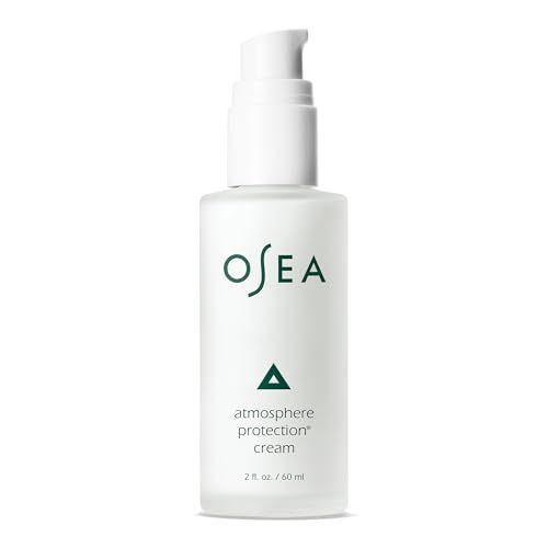 OSEA Atmosphere Protection Cream 2oz - Lightweight Face Moisturizer for Fast-Absorbing Hydration - Smooths with Niacinamide, Shea Butter, and Undaria Seaweed - Ideal Under Sunscreen or Makeup