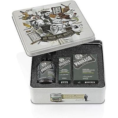 Proraso Beard Care Kit for Men | Cypress &amp; Vetyver Beard Wash, Oil and Balm Gift Set to Cleanse, Soothe and Soften All Beard Lengths &amp; Skin Types