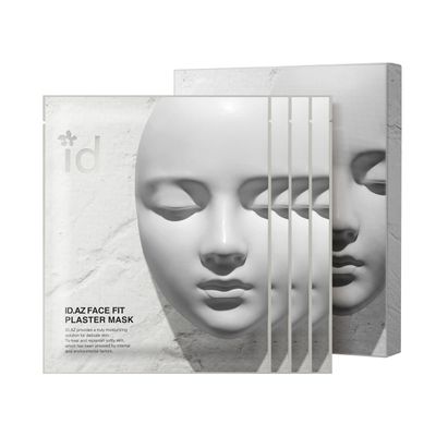 id.az Face Fit Plaster Mask, Professional Clay Sheet Mask for Skin Tightening &amp; Lifting, Deep Pore Care &amp; Hydration, Korean Skin Care, 20g x 4ea