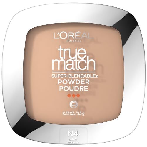L&#39;Oreal Paris True Match Super Blendable Oil Free Foundation Powder, N4 Light Medium, 0.33 oz, Packaging May Vary