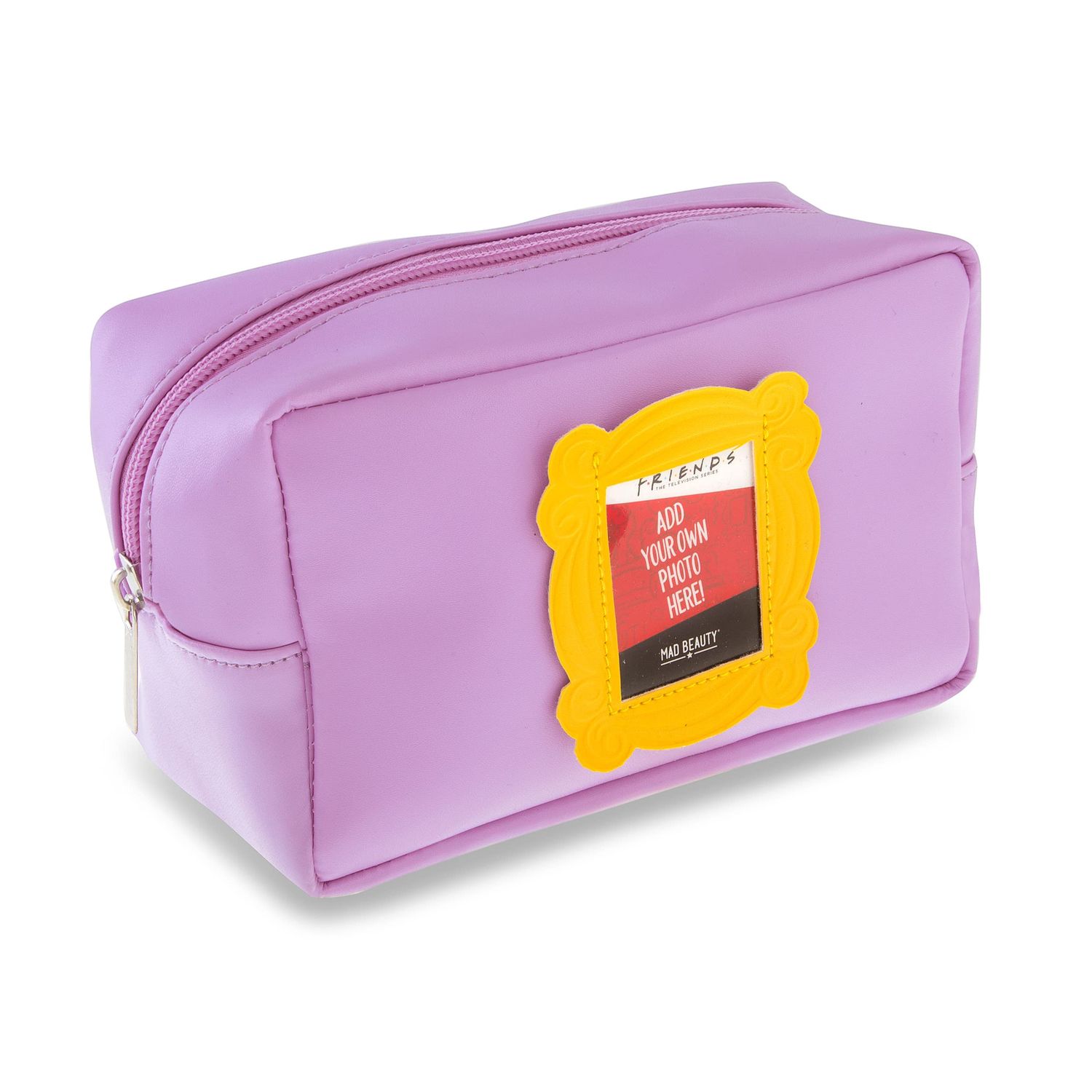 MAD Beauty Disney Friends Frame Customizable Cosmetic Makeup Bag | Official Friends The Television Series Licensed Product | Novelty Beauty, Cosmetic, and Skincare Gifts for Women, Adults, and Kids