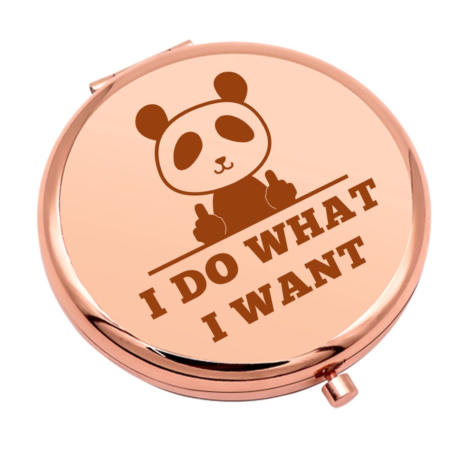 Panda Lover Gifts Panda Gifts for Girls Compact Makeup Mirror for Friend Funny Gifts for Women Birthday Gift for Panda Lovers Animal Lovers Gift Thank You Gifts Folding Makeup Mirror Christmas