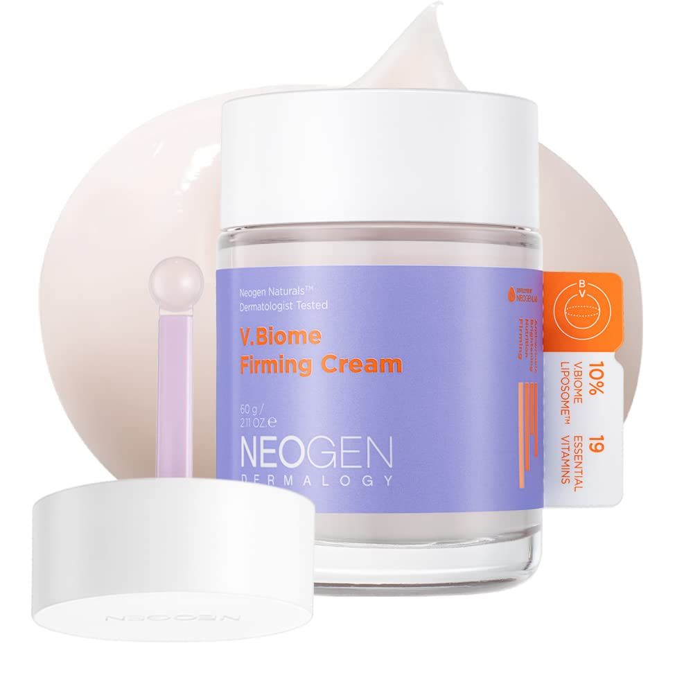 NEOGEN V.Biome Firming Cream 2.11 oz (60 g) - Nourishing &amp; Firming Cream with Peptides &amp; Vitamins Massages skin with Globe Applicator - Korean Skin Care