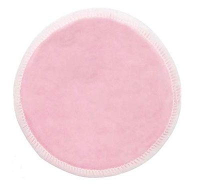WOIWO 6PCS Reusable Bamboo Makeup Remover Pads, Washable Clean Skin Care Round Pads Cleansing Towel Wipes (Bamboo Velour, Pink)