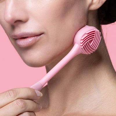 MCoBeauty Magic Cleanse Multi Purpose Facial Wand, Precise Bristles, Ridged Side, Multi-Sided, Deep Exfoliation, Buff Sway Dead Skin Cells