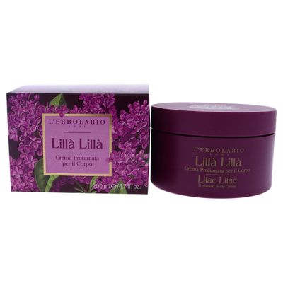 LErbolario Lilac Lilac Perfumed Body Cream - Moisturizer for Dry Skin - With Lilac and Hemp Protein - Firming, Hydrating, Smoothing Benefits - 6.7 oz