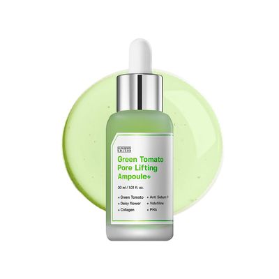 SUNGBOON EDITOR Green Tomato Pore Lifting Ampoule | Best Pore Minimizer for Face in Korea | Green Tomato Extract and Niacianamide Serum | Hydrating &amp; Firming for Sensitive Skin | Korean Skincare