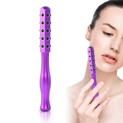 Radiance Roller Germanium Stone Face Roller for Up Lifting and Skin CareUplift Massaging Beauty RollerUplifting Face Massager Roller (Purple)