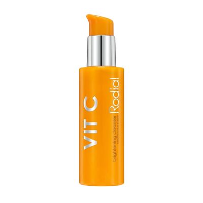 Rodial Vit C Brightening Cleanser 4.6 fl. oz, Intensive Daily Gel Facial Cleanser with Vitamin C and Glycolic and Lactic Acids for Smoothing Fine Lines, Firming and Toning Face Cleanser