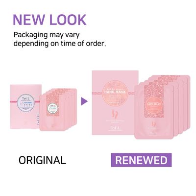 Toi:L Extra Silky Hand Mask 5 Pairs, Stocking Stuffer, Moisturizing Gloves for Dry Hands with Pearl &amp; Green Caviar, Repairing and Softening Hand Care Treatment for Aging, Cracked, and Dry Skin
