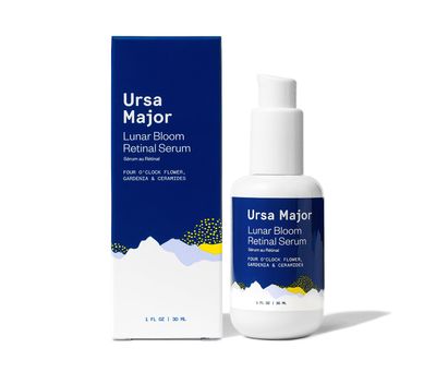 Ursa Major Lunar Bloom Retinal Serum | Potent &amp; Gentle Facial Moisturizer | Smooth Fine Lines &amp; Wrinkles | Vegan &amp; Cruelty-Free | For All Skin Types | 1.0 ounce