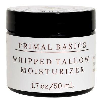 Primal Basics 100% Grass Fed Grass Finished Whipped Vanilla Beef Tallow Moisturizer/Body Balm for Face, Body, Oily, Dry, Sensitive Skin -Contains Vitamins A, D, E, K -USA Made