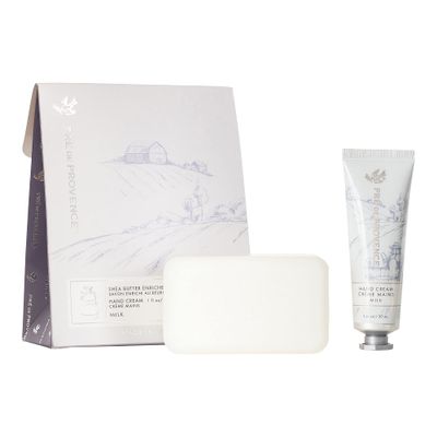 Pre de Provence Gift Set Collection 150 Gram Soap Bar &amp; 1 fl oz Hand Cream, Milk