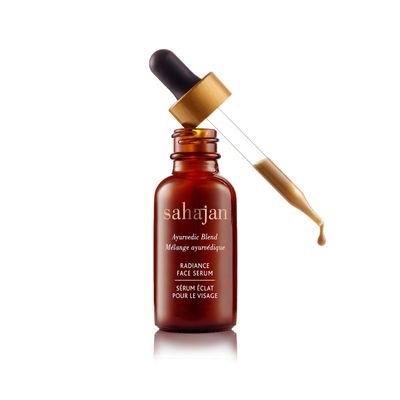 Sahajan Ayurveda Science of Intuition Radiance Face Serum - Ayurvedic Face Moisturizer Dry &amp; Sensitive Skin - 30ml/1 oz - 5,000 year old Ancient Indian Science - Visibly Brighter Skin - 100% Natural