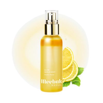 Meebak Glow Serum Mist | Hydrating Toner Spray with Yuja, Centella Asiatica &amp; Plant Squalane | Soothing &amp; Rejuvenating Korean Skincare for Radiant, Glowing Skin