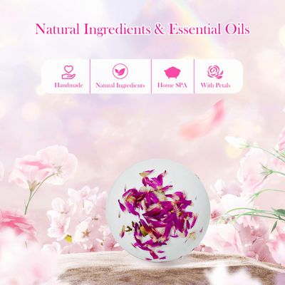 Persidra Bath Bombs, Flower Petals Bath Bombs for Women, Handmade Fizzy Bath Bomb with Essential Oils Bath for Moisturizing Dry Skin & Relaxing, Birthday Valentines Mother's Day Gifts for Women