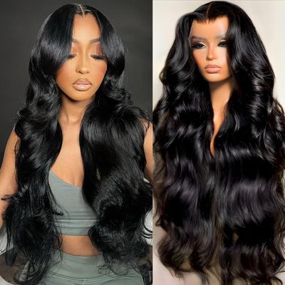 Pevrvfe 13x6 HD Lace Front Wigs Human Hair 30 Inch Body Wave Lace Front Wigs Human Hair Pre Plucked Baby Hair Natural Color Glueless Wig 200 Density Human Hair Wigs for Black Women