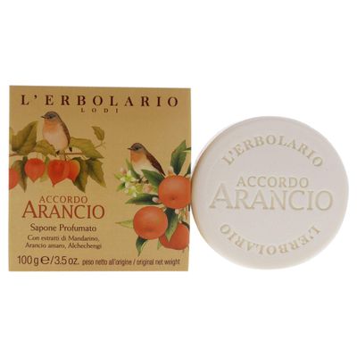 L&#39;Erbolario Accordo Arancio Perfumed Soap - Enriched With All Natural Ingredients And Aromatic Fragrances - Cleanses And Moisturizes Skin - Long Lasting And Creates A Rich, Creamy Lather - 3.5 Oz