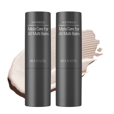 Isa Knox AGE FOCUS FOR ALL MULTI BALM STICK (Blemish care, , 2 Pack) - Glow Oil Balm Stick with Vitamin C, E by LG BEAUTY. Help Promote Even Skin Tone, Travel-friendly, Korean Stick Balm