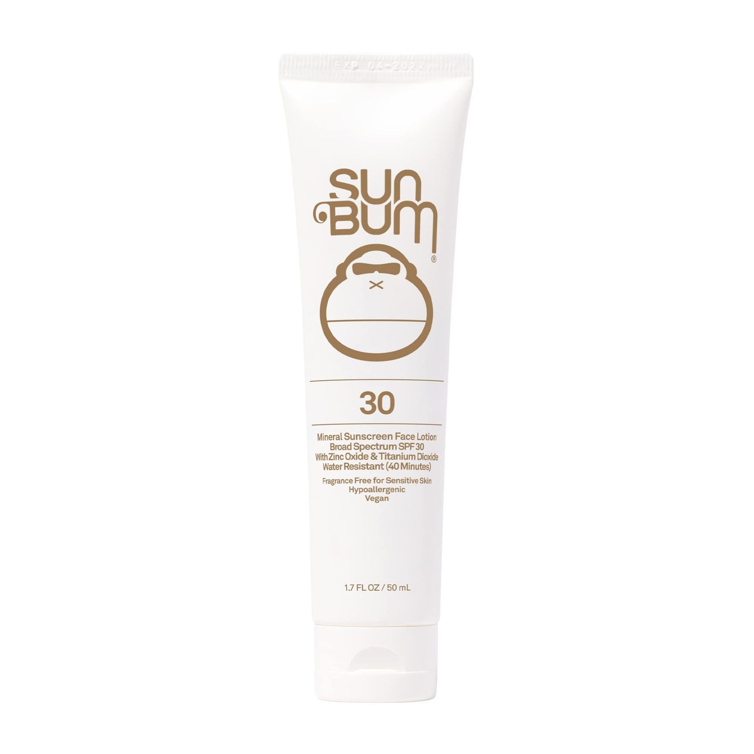 Sun Bum Mineral SPF 30 Face Sunscreen | Non-Tinted | Broad Spectrum Moisturizing Sunblock with Vitamin E |Hawaii 104 Act Compliant (Octinoxate &amp; Oxybenzone Free) | Travel Friendly 1.7 oz