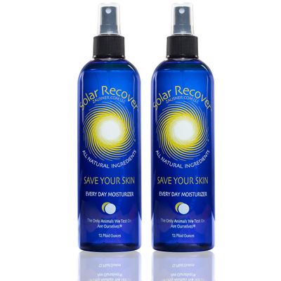 Solar Recover After Sun Moisturizing Spray 2 Pack (12 Ounce Each) - Hydrating Facial &amp; Body Mist - 2460 Sprays of Sunburn Relief With Vitamin E &amp; Calendula - Lotion Delivered in Water For Healthy Skin