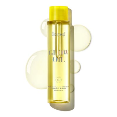 Supergoop! Glow Oil - 5 fl oz - SPF 50 PA++++ Vitamin E Body Oil + Broad Spectrum Sunscreen Protection - With Marigold, Meadowfoam &amp; Grape Seed Extracts