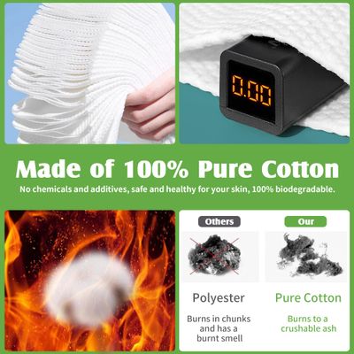 NEOCOTTON Extra Thick Disposable Face Towel, 100% Pure Cotton Face Towelettes Disposable, Ultra Soft Face Cloths for Sensitive Skin, Makeup Remover Dry Wipes, Facial Towels for Skincare, 70 Ct, 1 Pack