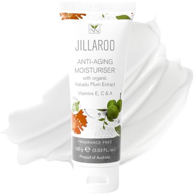Natural Face Moisturizer - Jillaroo Natural Moisturizer for Men &amp; Women with Kakadu Plum, Vitamin A, C, E, Minerals, &amp; Antioxidants - 100g Face Moisturizer for Dry Skin by Y-Not Natural