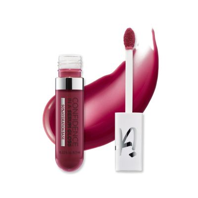 IT Cosmetics Confidence in a Serum Lip Gloss - Smoothing &amp; Conditioning - 8HR Hydration with Hyaluronic Acid, Ceramide, Vitamin E - High Shine &amp; Sheer Finish, Self-Determined (Soft Cool Mauve)
