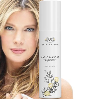 Magic Collagen Face Mask and Night Moisturizer for Face with Organic Aloe &amp; Vitamin E, Overnight Hydrating Serum for Skin Tightening &amp; Glowing Skin, Pore Minimizer for Face, Made in USA, Cruelty Free