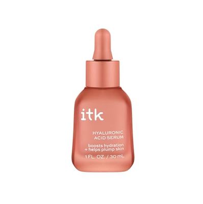 ITK Hyaluronic Acid Serum with Niacinamide &amp; Squalane - Hydration &amp; Plumping Anti-Aging Serum For Face - Deep Moisture Hydrating Face Serum For Sensitive + Dry Skin - Vegan + Cruelty Free, 1 Fl Oz