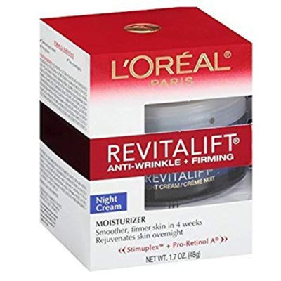 L&#39;Oreal Paris, RevitaLift Anti-Wrinkle + Firming Night Cream Moisturizer 1.7 oz (Pack of 3)