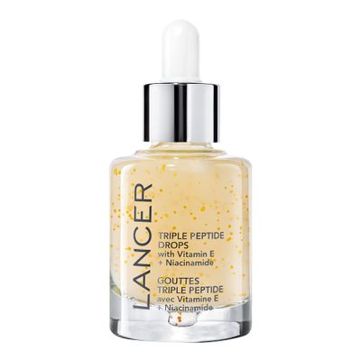 Lancer Skincare Triple Peptide Drops with Vitamin E, Daily Anti-Aging Face Serum with Hydrating Hyaluronic Acid, 1 Fluid Ounce