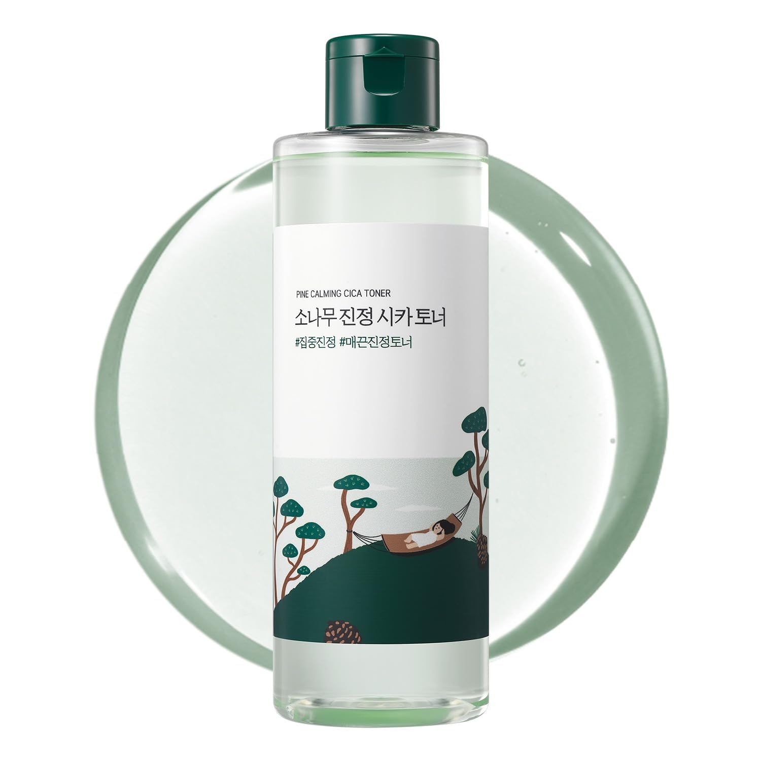 ROUND LAB Pine Tree Calming Cica Toner 8.45 Fl Oz, Face serum, Intesive calming for sensitive skin, Skin care and rejuvenate, Strong vitality with madecasocide