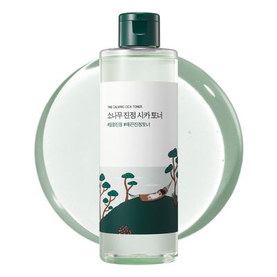 ROUND LAB Pine Tree Calming Cica Toner 8.45 Fl Oz, Face serum, Intesive calming for sensitive skin, Skin care and rejuvenate, Strong vitality with madecasocide