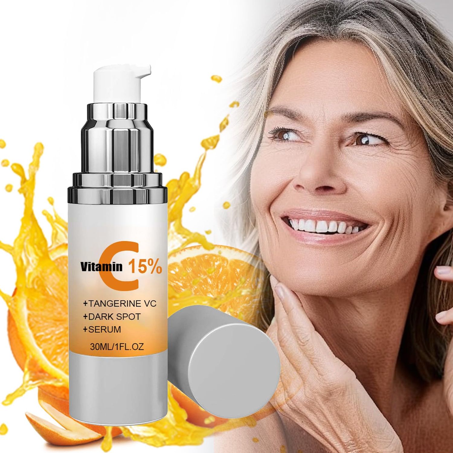 Super C Serum for Women Over 70 Vitamin C Face Serum for Skin Care, Hyaluronic Acid Serum for Face Dark Spot Remover, Anti Aging, Lifts and Firms, Fights Wrinkles 1fl. oz.