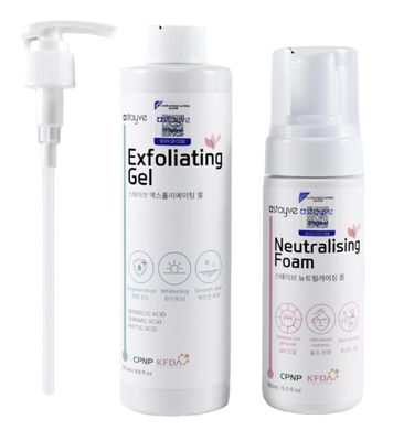 Stayve Derma White Exfoliating Gel and Neutralizing Foam Kit